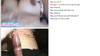 Horny teen with beautiful tits on chat