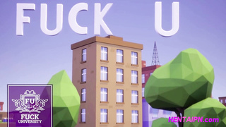 Hentai Students Outdoor School Stairs Fuck