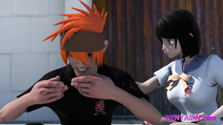 Hentai Students Outdoor School Stairs Fuck