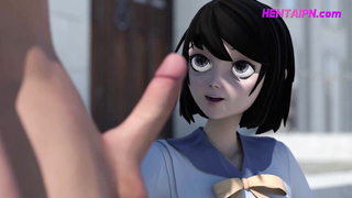 Hentai Students Outdoor School Stairs Fuck