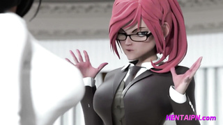 Hentai FUTA Teacher Fucks Busty Female Teacher