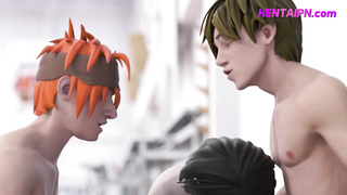 Bi Students Uncensored Threesome with Schoolgirl