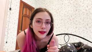 He washed my glasses with spunk