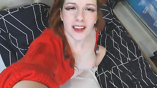 Crimson haired honey was queening her accomplice, the other night and luved it a bunch