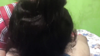 Wild girl with enormous knockers is railing a rock rock hard weenie in front of a covert camera