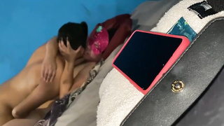 Spunky black-haired is getting porked in front of the camera and liking every single 2nd of it