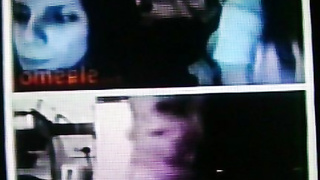 2 horny College girls sexy gestures to my hot show (+ sound )