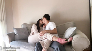 Made my stepsis jism by frigging her vag and she rewarded me after