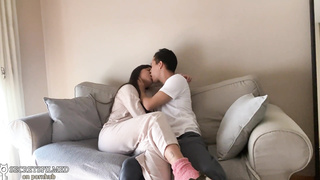 Made my stepsis jism by frigging her vag and she rewarded me after