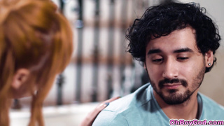 Red-haired milf-pussy fucked by stepson