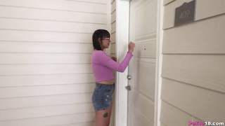 Nerdy Teen Girl in Glasses Fucked Hard 18