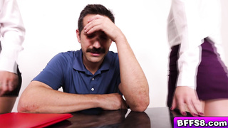 Donnie fucks these hot sexy detectives