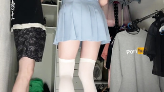 Nubiles locked themselves in the dressing bedroom and pulverized vigorously