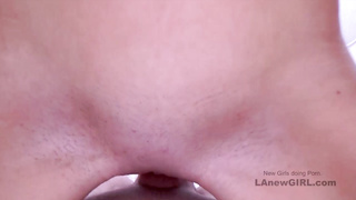 Skinny Blonde rides and sucks hard cock at audition