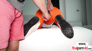 Amateur Thai teen fucked after workout