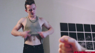 Chris was looking VERY hot stroking that ginger cock