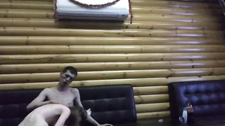 American Monstercock skinny guy fucking the waittress