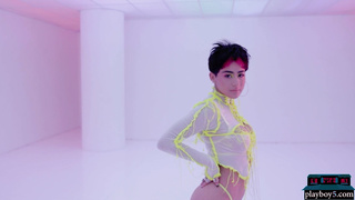 Neon lingerie looks hot on latina MILF