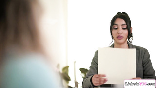 Lesbian latina facesitting busty client