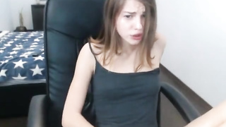 Petite Tattooed Chick masturbating