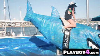 Hot naked girl posed for the Playboy