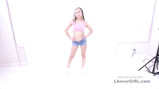 Hot lesbian seduces straight asian girl