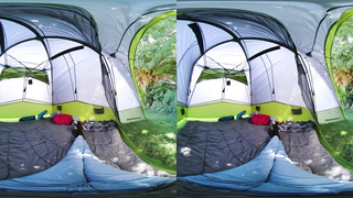 VR Conk Insatiable Camping Intercourse With Sandy-Haired Sweetie Lumi Ray VR Pornography