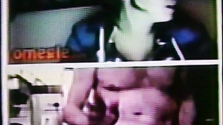 Horny Brunette College girl highly excited by my hot show (+ sound )