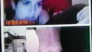 Horny brunette College girl talks to my bare hot show (+ sound )