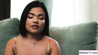 Stepmom fucks stepdaughters with a toy