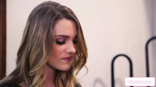 Busty lesbian enjoys stepfamily fantasy