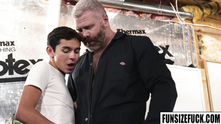 Huge Cain Marko fucked Damien Grey in the ass