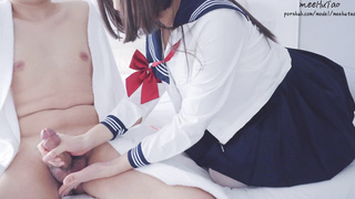 Super-Sexy doll in uniform gets screwed rock-hard after college