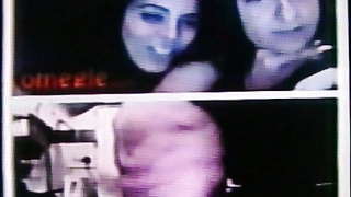 2 horny brunette College girls love my hot show (+ sound )