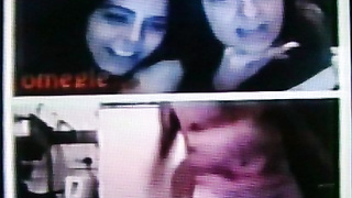 2 horny brunette College girls love my hot show (+ sound )