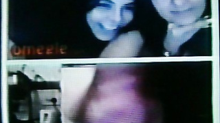 2 horny brunette College girls love my hot show (+ sound )