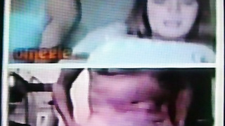 2 horny College girls, Black & White, hot with delight (+ sound )