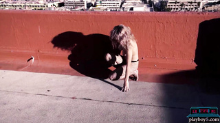 Big natural tits latina babe striptease