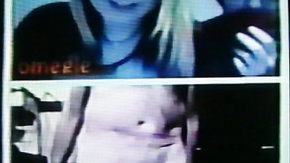 Horny Blonde & Brunette College girls like my hot show (+ sound )