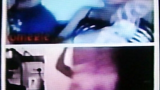 Horny glasses College girl excited seeing my hot show (+ sound )