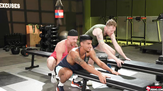 Apollo and Logan have double fist Eric's ass