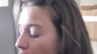 POINT OF VIEW blowage Fresh chick at work gets her flawless bosoms decorated in spunk by the chief! - Say10zwhores