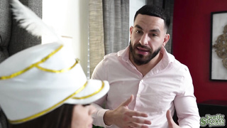 Josie Tucker quietly sucks Peter Charley's cock