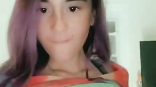 Busty hotties flash their big juicy tits for the camera