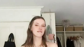Hot teens enjoy flashing on tiktok
