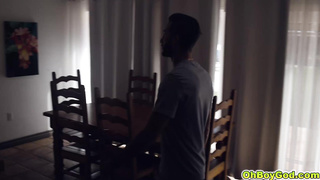 Stepson blow his cum to his stepmom and friends face