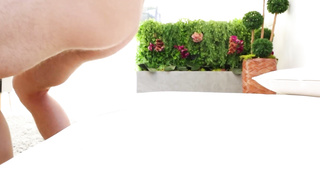 Highly saucy looking woman concludes up cuckold on her beau