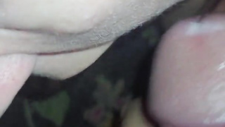 Tonguing my grool from my wide open raw gash