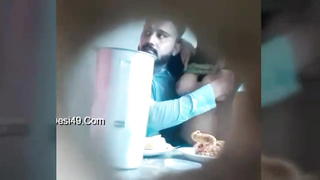 Muslim girl in cafe on velantine day