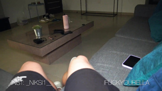 Jizm in the poon! Fabulous dame deep-throated and gave in her poon to the pool cleaner- Bella Crystal